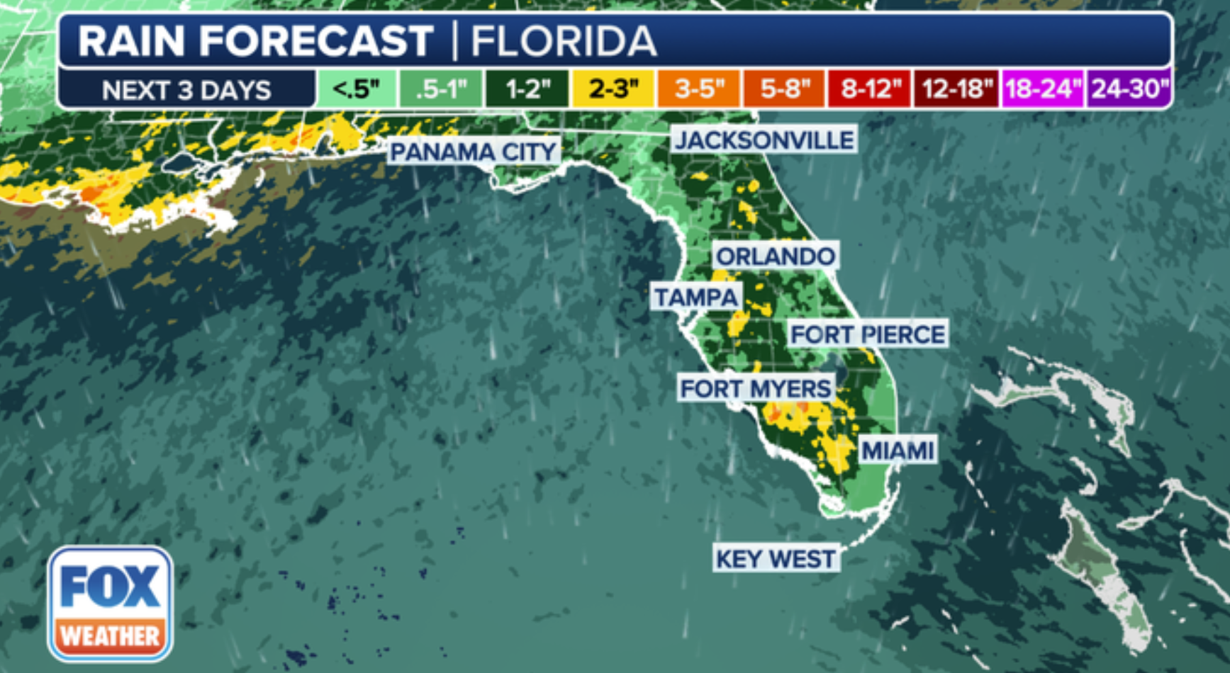 Florida "dirty rain": Map shows areas most at risk