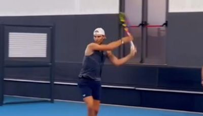 Watch: Rafael Nadal trains ahead of 'Six Kings Slam'