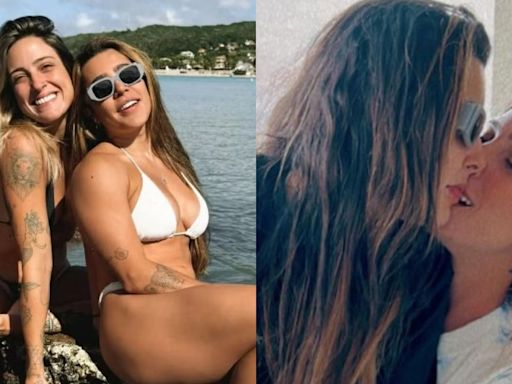Lauana Prado ganha chamego e declaração da namorada, Tati Dias: 'Saudade quando transborda'