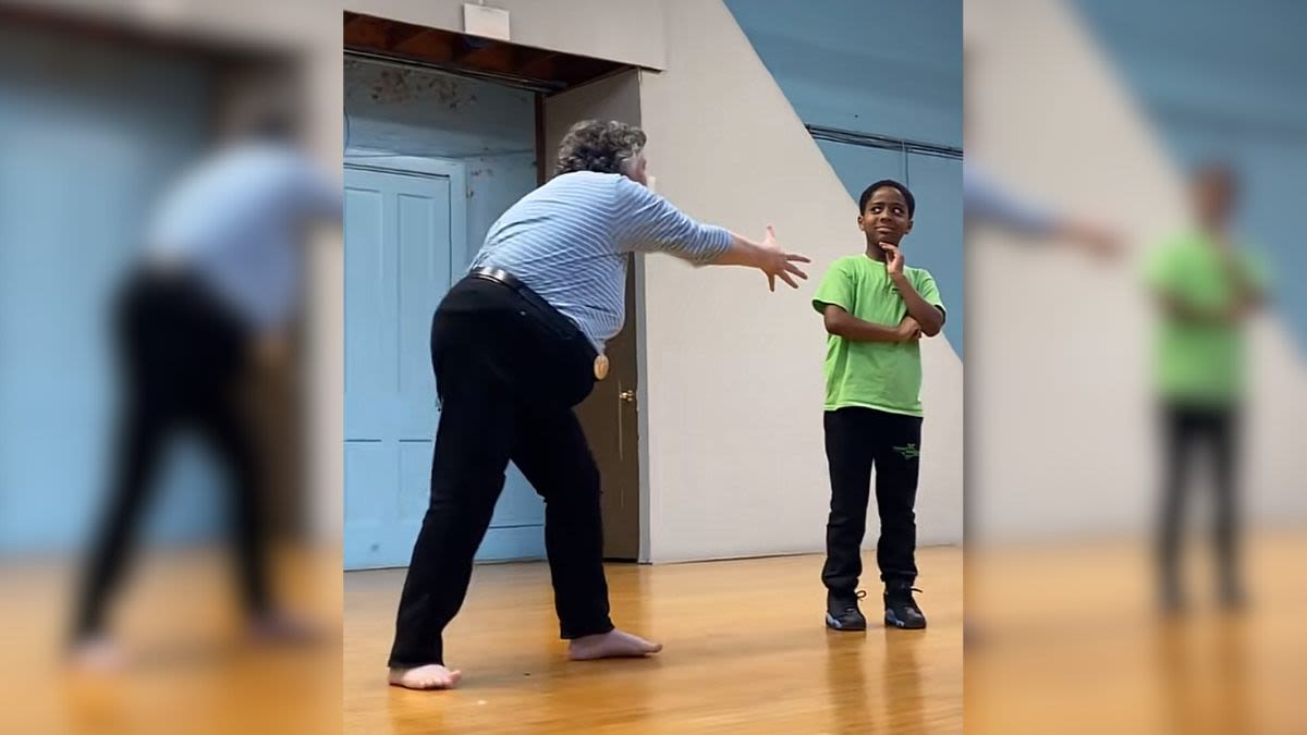 Teacher Challenges 8-Year-Old Student To "Veggie Dance" Dance-Off & Shocks Him With Impressive Moves!