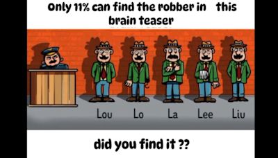 Who among the five is the thief in this brain teaser? Only 11% of people can identify the culprit