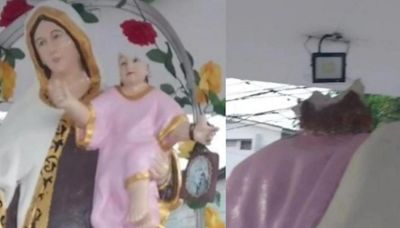 Por tercera vez vandalizaron la imagen de la Virgen del Carmen en Soledad, Atlántico