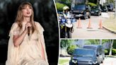 Taylor Swift escorted by motorcade after she lands in Madrid for Spain Eras Tour shows