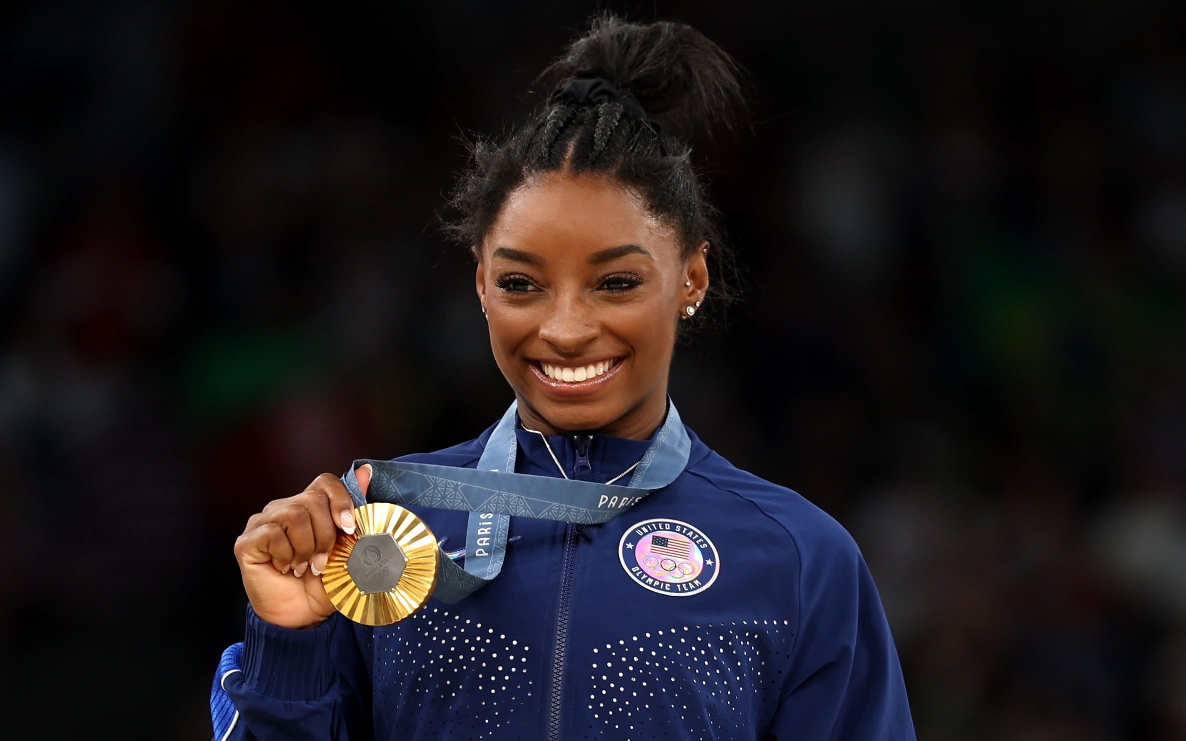 Brilliant Simone Biles matches the great Nadia Comaneci as she lands ninth Olympic medal