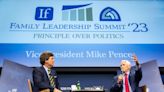 Tucker Carlson presses Mike Pence on Ukraine at Family Leadership Summit as crowd boos