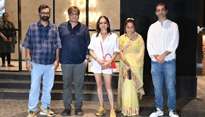 TVF's Arunabh Kumar, Neena Gupta, Bhuvan Bam, and Zakir Khan at 'Panchayat Season 3' Premiere Held in Mumbai