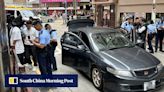 Hong Kong police officers draw gun to subdue 5 suspects during vehicle stop