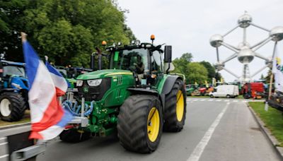 Bauern und Rechtspopulisten demonstrieren in Brüssel