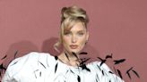 Elsa Hosk Wears Wings on an Angelic Feathered Gown in Cannes