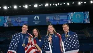 US break world record to win Olympic 4x100m mixed medley gold | Fox 11 Tri Cities Fox 41 Yakima