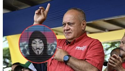 'Anonymous' se fue contra Gobierno de Maduro y reveló contundente dato de Diosdado Cabello
