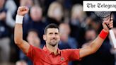 Watch: Novak Djokovic hits shot of the French Open in ominious victory