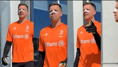 "La maschera è per zorro!": Szczesny si prepara così per Cagliari-Juve