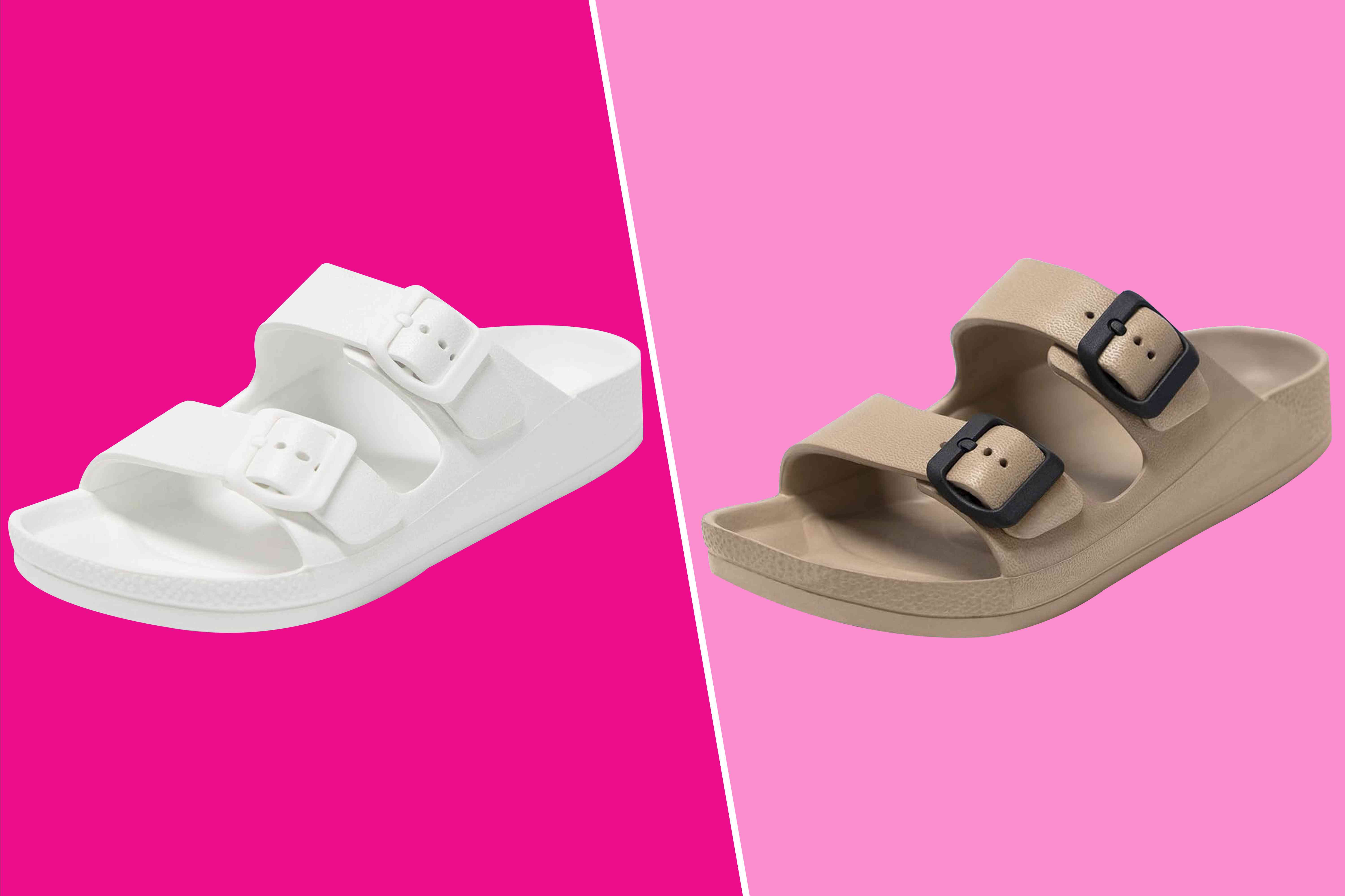 These ‘Comfortable and Cute’ Slide Sandals That Look Like Celeb-Worn Styles Are Down to $24 at Amazon Now