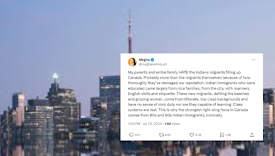 'Hate Indian migrants': Woman's Controversial Views Migrants In Canada Stir Debate