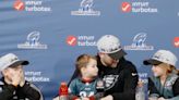 Philadelphia Eagles Coach Stops Press Conference to Tell His Kids to Behave: Watch