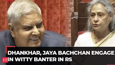 Rajya Sabha Monsoon session: Jagdeep Dhankhar, Jaya Bachchan engage in witty banter in Parliament