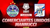 Comerciantes Unidos vs. Carlos Mannucci EN VIVO vía Liga 1 MAX: transmisión del Clausura