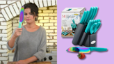 The rainbow knife set made famous on Selena + Chef is only $18 —that's 70% off