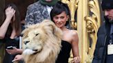 Kylie Jenner Steps Out in Dramatic Lion's Head Gown at Paris Fashion Week