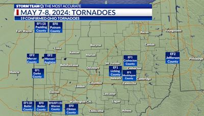 19 confirmed tornadoes in Ohio during Tuesday’s storms