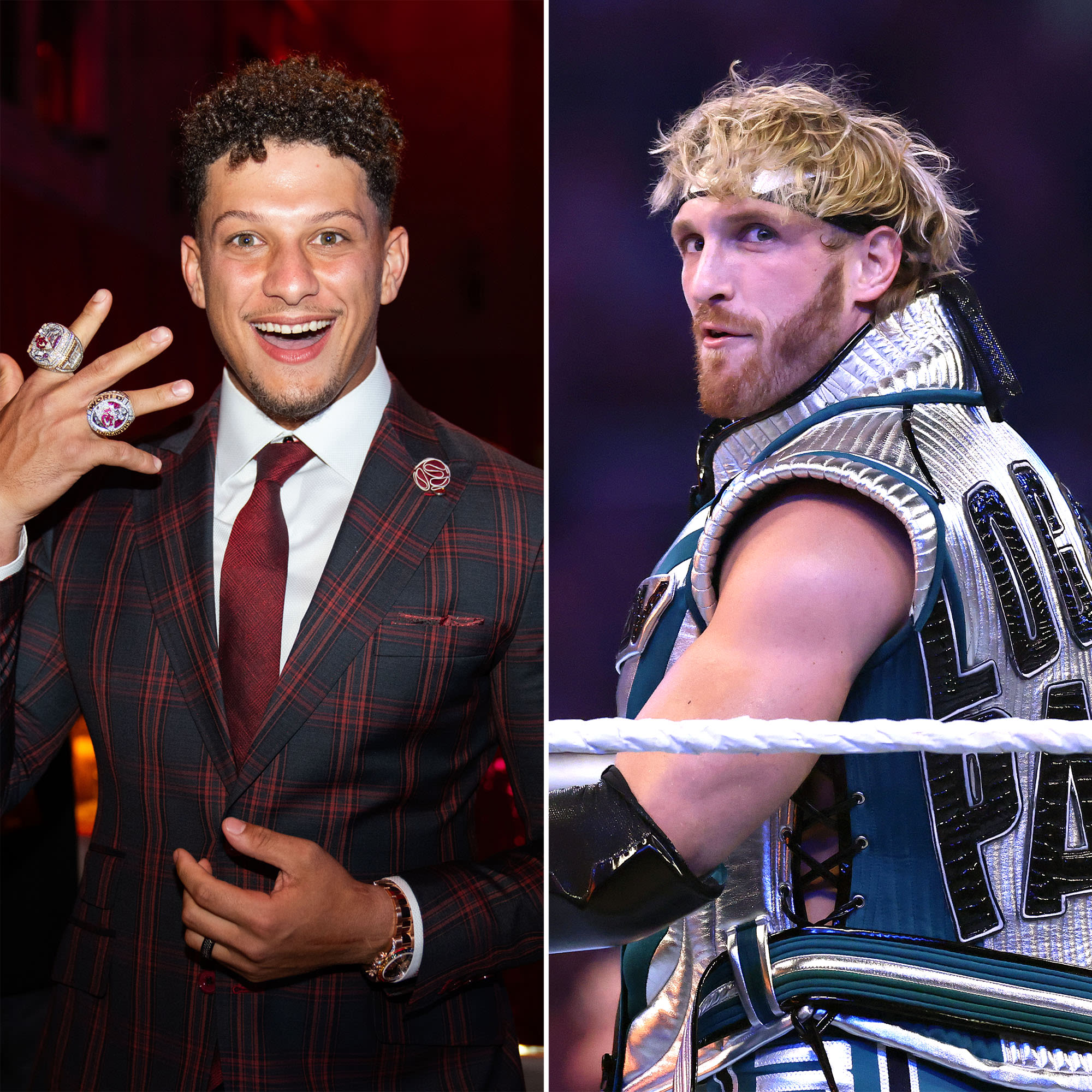 Patrick Mahomes Lends Logan Paul His Super Bowl Rings at WWE Raw