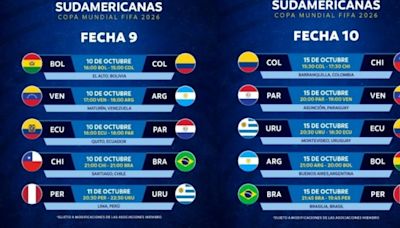 Eliminatorias Sudamericanas: cómo están las posiciones y cómo se juegan las fechas 9 y 10