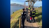 Man stranded at Marshall's Beach rescued by helicopter crew, San Francisco firefighters