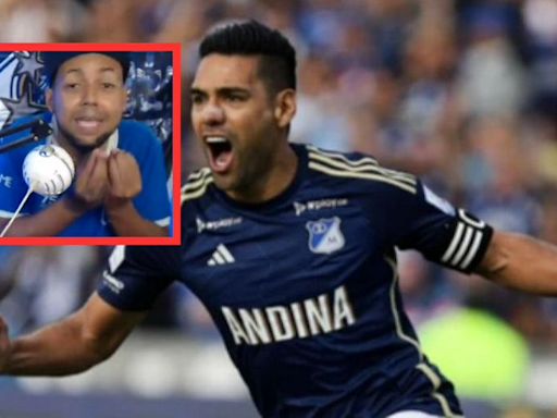 "¿De qué sirve? Hay que meterla": hincha de Millonarios, impaciente, explotó contra Falcao