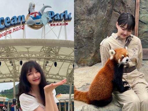 Kpop／Yerin暢遊香港海洋公園 獻餵食小熊貓初體驗