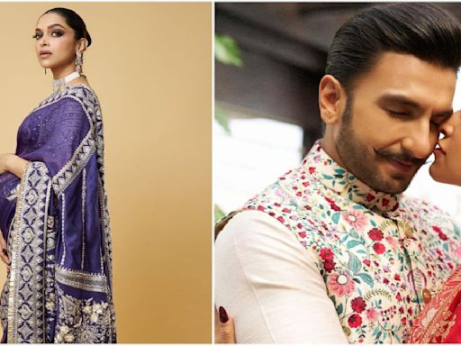 PICS: Deepika Padukone says 'baby wants to party' as she decks up in saree for Anant-Radhika's Sangeet; tags daddy-to-be Ranveer Singh