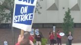 UAW members at Blue Cross Blue Shield of Michigan hit the picket line