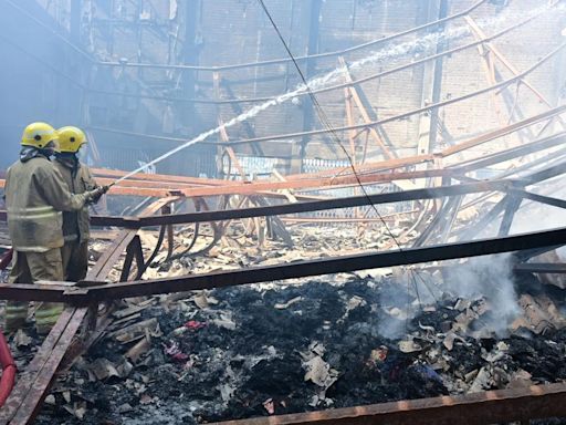 Fire in a garment godown at Krishnagiri guts down goods worth ₹1 crore