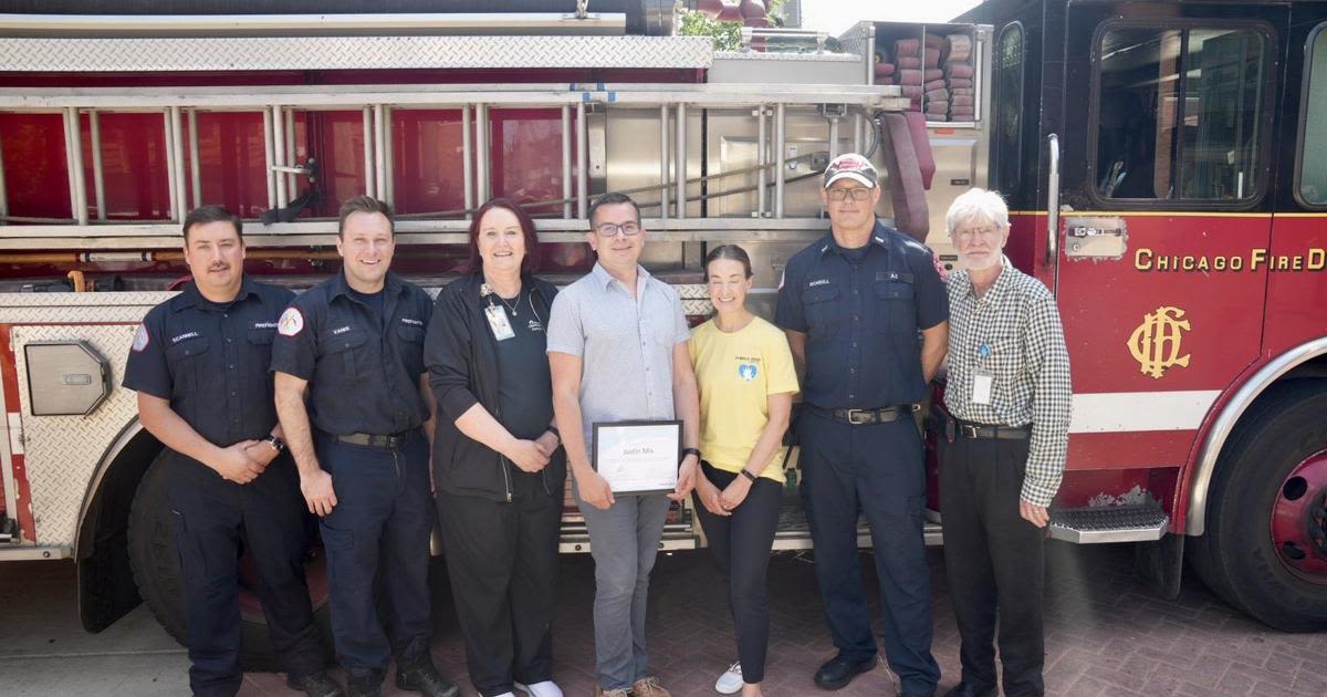 Chicago Fire Department honors trauma nurse for saving baby girl's life at Cubs game