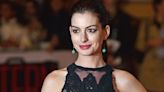 Anne Hathaway looks just like Priscilla Presley with new bouffant hairstyle
