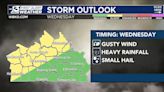 Tuesday is bringing the heat, then there are chances for a few strong storms Wednesday
