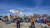 Protests against sewage pollution held at beaches, rivers and lakes across UK