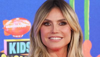 Heidi Klum Is ‘Such a Queen’ in Colorful Tasseled Dress at the Kids’ Choice Awards