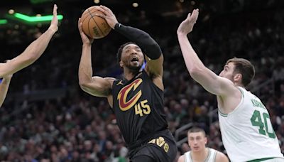 Cavaliers star Donovan Mitchell is questionable with a calf strain for Game 4 against the Celtics