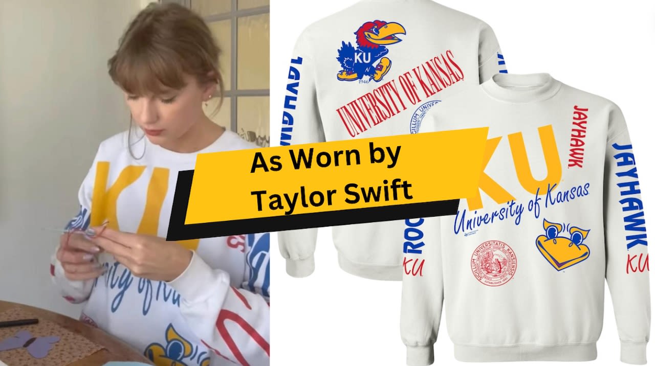 Fanatics has Taylor Swift’s Kanas Jayhawks sweatshirt available to buy right now