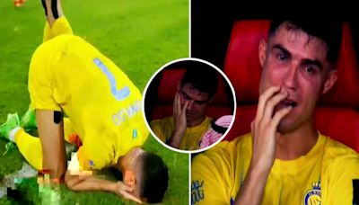 Cristiano Ronaldo se quebró hasta las lágrimas tras perder la final con Al-Nassr | VIDEO