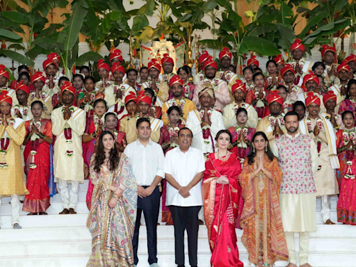 WATCH: Mass wedding held for over 50 underprivileged couples ahead of Anant Ambani-Radhika Merchant wedding