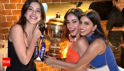 Suhana Khan, Ananya Panday, and Shanaya Kapoor celebrate KRK's victory in IPL 2024: 'We won' | Hindi Movie News - Times of India