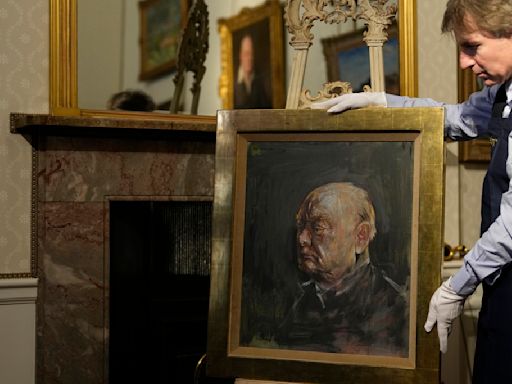 A painting of Winston Churchill by an artist whose work he hated is up for auction