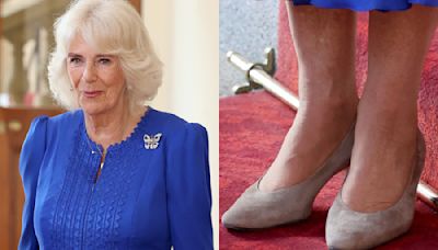 Queen Camilla Dons Favorite Suede Pumps Three Times In One Week