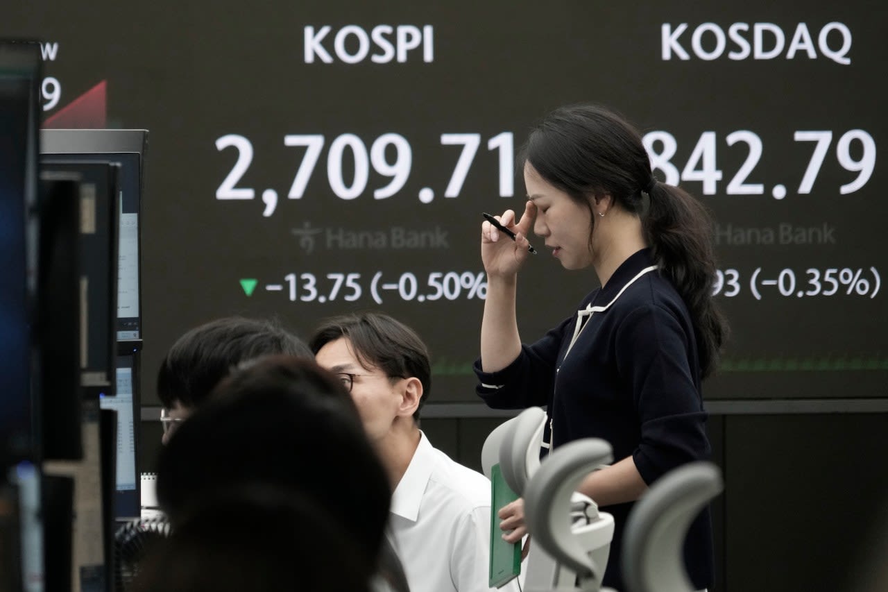 Stock market today: Asian shares are mixed, with China stocks down, after Wall St retreat