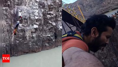 ​Mitra Gadhvi's thrilling video of bunjee jumping from Ladakh engages fans - Watch | Gujarati Movie News - Times of India