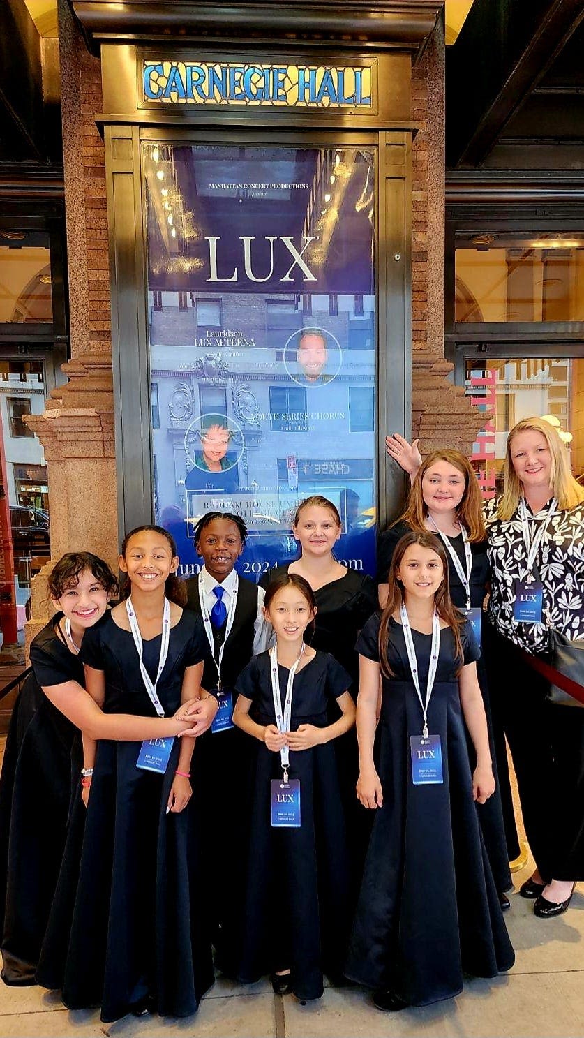 Wiles Elementary School chorus performs at Carnegie Hall in New York City