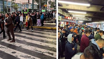 Metro CDMX: Usuarios desesperados en Línea 9 por retrasos de hasta media hora