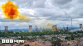 Orange gas cloud seen over Billingham